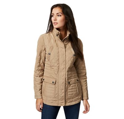 Taupe quilted jacket